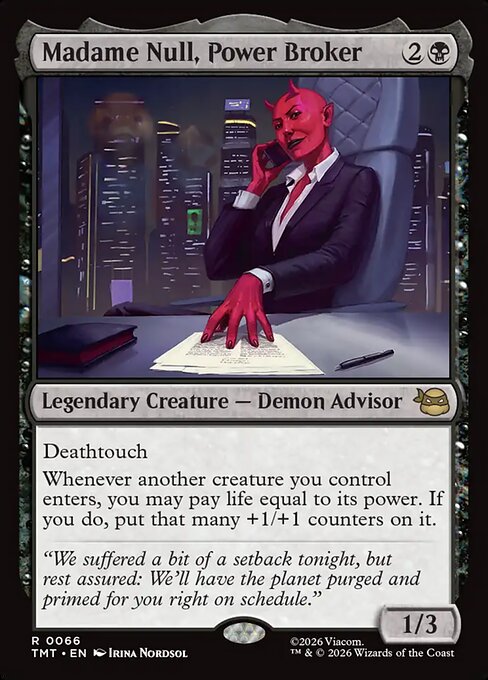 Madame Null, Power Broker