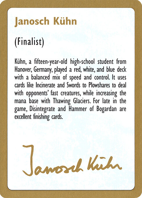 Janosch Kühn Bio (1997)
