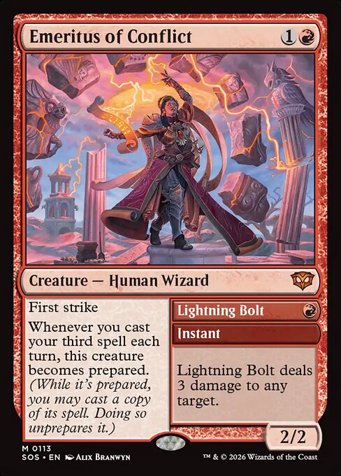Emeritus of Conflict // Lightning Bolt